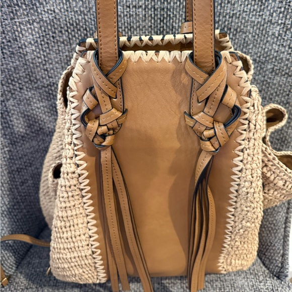 Ulla Johnson Daphne Raffia Tote Bag in Natural - Picture 6 of 14